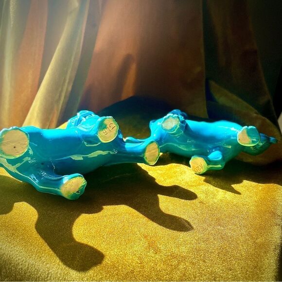 ♥️ Ceramic Foo Dog Statues - Blue - Picture 8 of 13